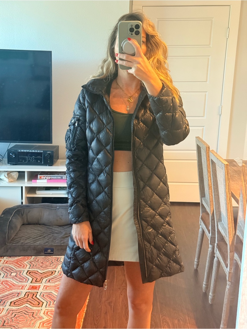 Ralph Lauren Women Puffer Down Jacket Coat Black Like New Size XS Style LR1910